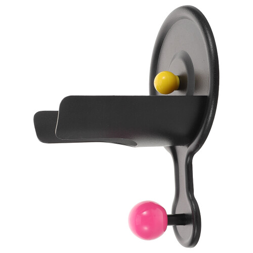 3Pcs Universal Black Hair Dryer Storage Rack Suction Cup Wall Mount 2