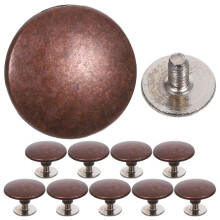 20Sets Red Bronze Alloy Rivets for DIY Crafting Bags Shoes