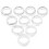 20Pcs White Silicone Thumb Inserts for Barber Scissors Grip 2