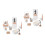 2Ensembles Miniature Salle De Bain Décoration Assortie 6