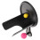 3Pcs Universal Black Hair Dryer Storage Rack Suction Cup Wall Mount 2