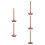 5Pcs Bamboo Yarn Holder Stand Smooth Rotatable Knitting Supply 8