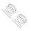 20Pcs White Silicone Thumb Inserts for Barber Scissors Grip 7