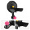 3Pcs Universal Black Hair Dryer Storage Rack Suction Cup Wall Mount 8