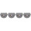 4Pcs Breathable Silicone Retainer Case Grey Practical Denture Holder 5
