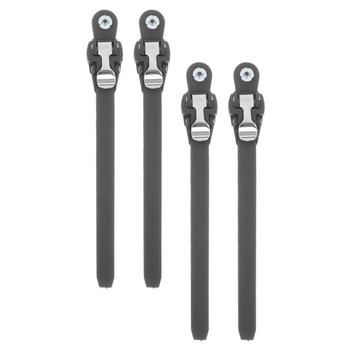 16Pcs Professional Black PVC Roller Skate Strap Replacement for Shoes 1