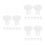 24Pcs Kitchen Pressure Cooker Rubber Float Valve Replacement White Set 7