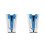 2Pcs Blue Fabric Tape Maker Set Bias Binding Tool for Sewing Projects 4