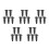 25Pcs Iron Jack Return Valve Heavy Duty Black Floor Jack Accessory 7