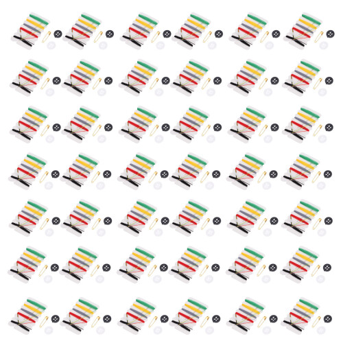 400Packs Small Sewing Kit Thread Needles Buttons for Hotel & Home Use