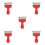 5Pcs Wallpaper Application Tool Kit Red Plastic Stainless Steel Cutter 6