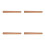 4Pcs Solid Wood Rolling Pin Light Brown Thick Dough Roller for Baking 5
