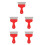 5Pcs Wallpaper Application Tool Kit Red Plastic Stainless Steel Cutter 4