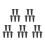 25Pcs Iron Jack Return Valve Heavy Duty Black Floor Jack Accessory 4