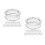 20Pcs White Silicone Thumb Inserts for Barber Scissors Grip 6