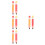 4Pcs Inflatable Pencil Balloons PVC Durable Assorted Decor 8