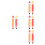 4Pcs Inflatable Pencil Balloons PVC Durable Assorted Decor 4