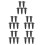 25Pcs Iron Jack Return Valve Heavy Duty Black Floor Jack Accessory 5