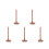 5Pcs Bamboo Yarn Holder Stand Smooth Rotatable Knitting Supply 6