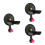 3Pcs Universal Black Hair Dryer Storage Rack Suction Cup Wall Mount 7