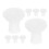24Pcs Kitchen Pressure Cooker Rubber Float Valve Replacement White Set 2