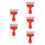 5Pcs Wallpaper Application Tool Kit Red Plastic Stainless Steel Cutter 9