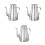 3Pcs Stainless Steel Grease Container with Drip-Free Pouring, Silver 4