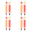 4Pcs Inflatable Pencil Balloons PVC Durable Assorted Decor 9
