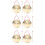6Sets Brass Chinese Gong Set Hand Percussion Instruments with Hammer 4