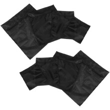 6Sets Versatile Black Mesh Laundry Bags for Home Washing and Travel