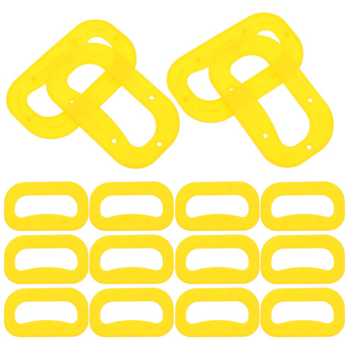 200Pcs Plastic Box Carry Handles Heavy Load Black Carrying Straps