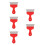 5Pcs Wallpaper Application Tool Kit Red Plastic Stainless Steel Cutter 5