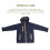 Navy Hooded Waterproof Windproof Mountaineering Jacket Winter 3