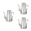 3Pcs Stainless Steel Grease Container with Drip-Free Pouring, Silver 6