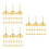 60Pcs Versatile Flat Head Push Pins Golden Carbon Steel for Wall Notes 4