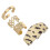 8Pcs Chic Acrylic Ear Bone Clips Non-Piercing Ear Decorations for Home 1
