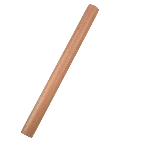 4Pcs Solid Wood Rolling Pin Light Brown Thick Dough Roller for Baking 1