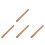 4Pcs Solid Wood Rolling Pin Light Brown Thick Dough Roller for Baking 7