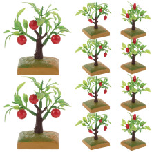 50Pcs Assorted Color Miniature Model Trees Plastic Sand Table Decor