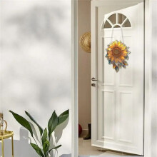 Sunflower Acrylic Wall Hanging Sunflower Plant Decor Door Window Hanging Decorative Bedroom Decoration Room Decors 23cm