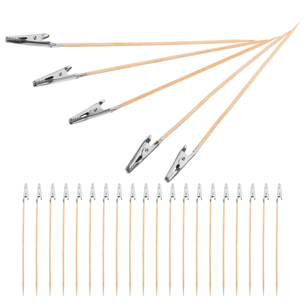 250Pcs Model Paint Clip Stands Wooden & Metal Airbrush Clamps For Home 3633800250299