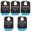 5Pcs Convenient Black Adult Bibs Soft Polyester Dinner Bibs 2