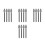 16Pcs Professional Black PVC Roller Skate Strap Replacement for Shoes 7