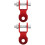 2Pcs Motorcycle Shock Riser Aluminum Red Rear Shock Absorber Adapter 5