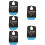 5Pcs Convenient Black Adult Bibs Soft Polyester Dinner Bibs 8