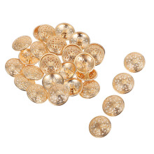 210Pcs Golden Hollow Metal Buttons for Jackets DIY Clothes Decoration