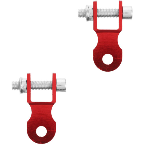 2Pcs Motorcycle Shock Riser Aluminum Red Rear Shock Absorber Adapter 2