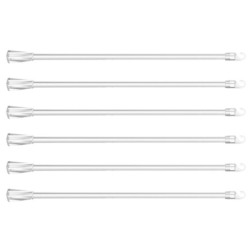 24Pcs Plastic Vertical Blind Rods with Hook Grip for Window Blinds