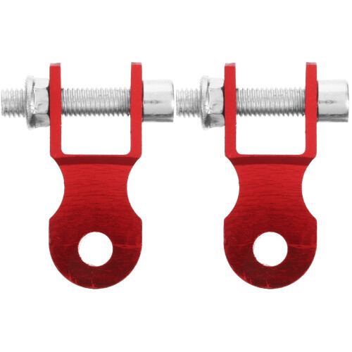 2Pcs Motorcycle Shock Riser Aluminum Red Rear Shock Absorber Adapter 1