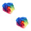 2Pcs Multi-Color Gymnastic Ribbon Ball Soft Exercise Accessory 8